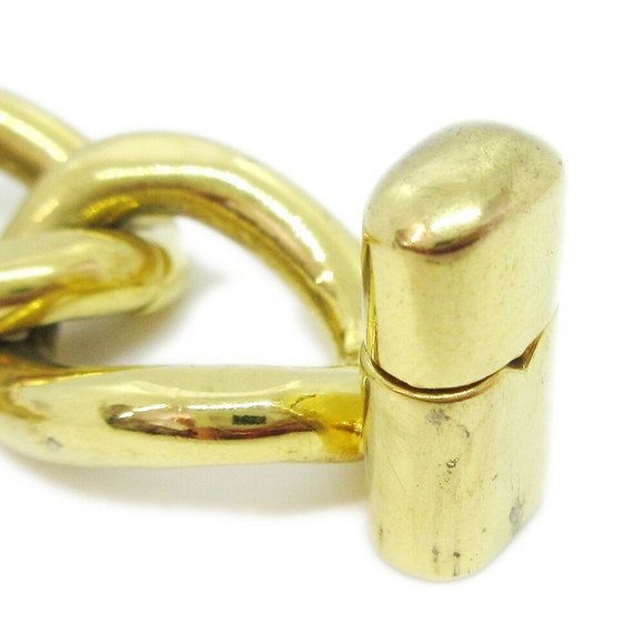 CHANEL CC Logos Turnlock Motif Charm Gold Chain Bracelet 95A Authentic 70292 - Picture 4 of 5